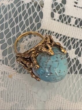 Natural stone Ring  Turquoise Italy